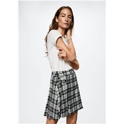 Falda tablas estampada -  Mujer | MANGO OUTLET España