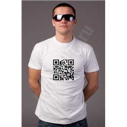 Футболка унисекс "Ваша надпись QR код"