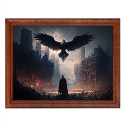 POSG-0275 Постер в рамке 23x17см Ворон и маг