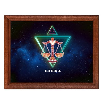 POSG-0007 Постер в рамке 23x17см Знаки Зодиака - Весы