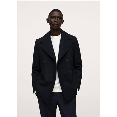 Abrigo lana impermeable -  Hombre | MANGO OUTLET España