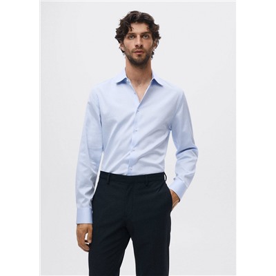 Camisa traje slim fit estructura -  Hombre | MANGO OUTLET España