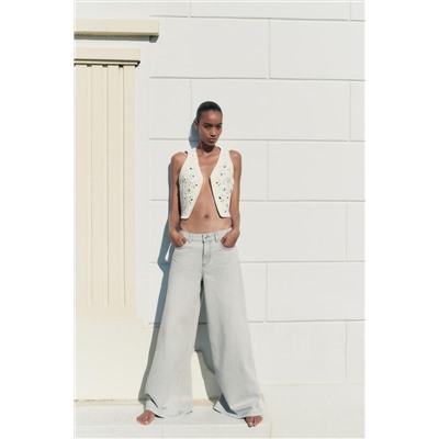 JEANS Z1975 PALAZZO TIRO MEDIO