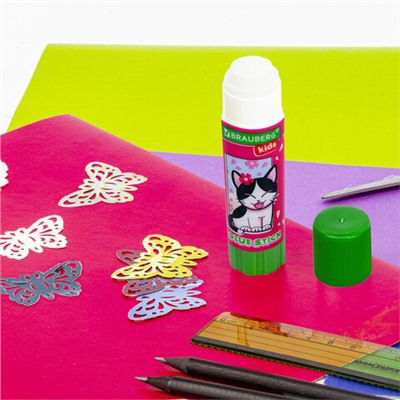 Клей-карандаш "Anime" 9 г, ВЫГОДНАЯ УПАКОВКА, BRAUBERG KIDS, 3 штуки на блистере, 272471