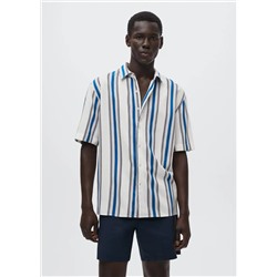 Camisa fluida rayas -  Hombre | MANGO OUTLET España