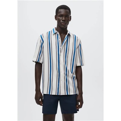 Camisa fluida rayas -  Hombre | MANGO OUTLET España