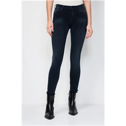 Pantalón skinny fit de tiro alto Stella - Azul oscuro