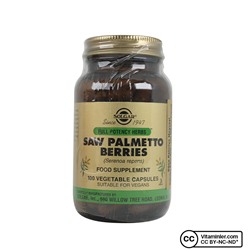 Solgar Saw Palmetto ягоды 100 капсул