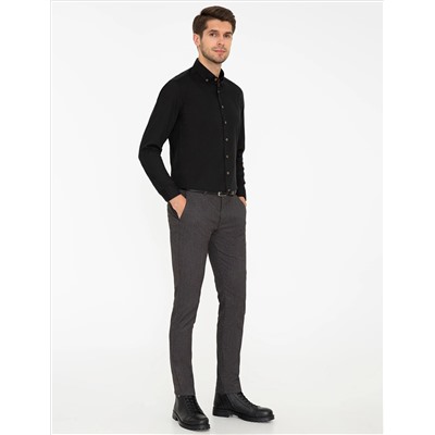 Brown Slim Fit Canvas Bloys