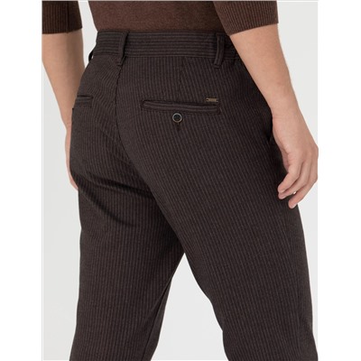 Brown Slim Fit Canvas Bloys