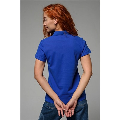 Женская футболка поло 8524 / индиго+кот