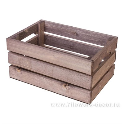 Ящик без ручек (дерево) "Старенный дуб", 30x20xH14 см