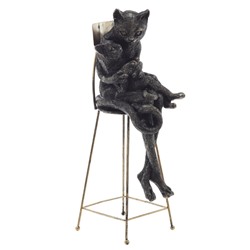 Фигурка декоративная "Кошка", L9,5 W9,5 H27 см