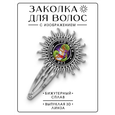 HZG-0104 Заколка Восточный гороскоп - год Змеи