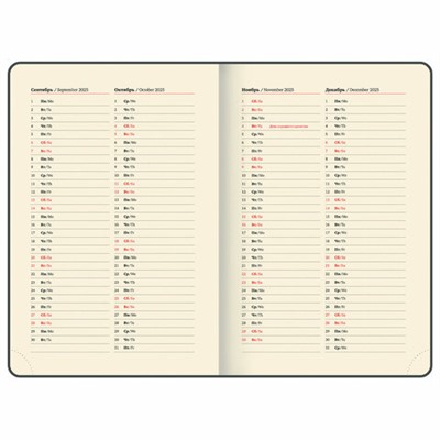Ежедневник датированный 2025 А5 138x213 мм, BRAUBERG "Optimal", под кожу, резинка-фиксатор, держатель для ручки, синий, 115891