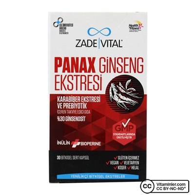 Zade Vital Panax женьшень 30 капсул