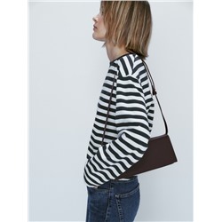 Oversize striped cotton T-shirt