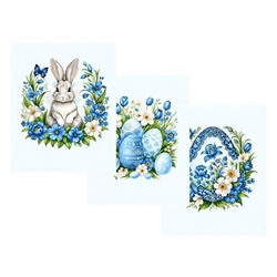 К-т полотенец "Пасхальные истории" 50*60 см. - 3 шт. вафля хлопок 100%