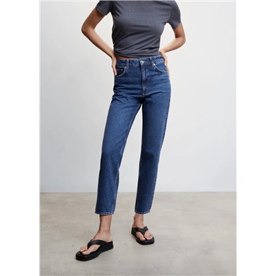 Jeans mom tiro alto -  Mujer | MANGO OUTLET España