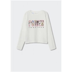 Camiseta manga larga disney -  Niña | MANGO OUTLET España