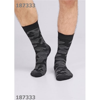 CLEVER Носки муж.К3426 23Ф хл+эл