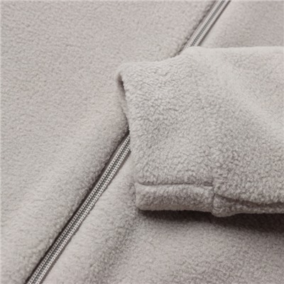 Толстовка флисовая детская MINAKU: Fleece Soft, цвет серый, рост 110 см