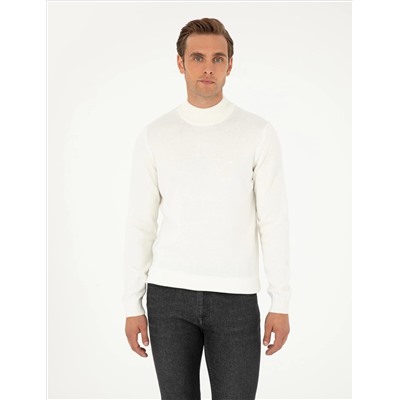 Ecru Slim Fit Half Fisherman воротник основной трикотаж казах