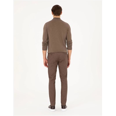 Brown Slim Fit Canvas Bloys