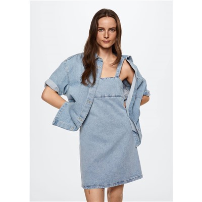 Vestido vaquero lyocell -  Mujer | MANGO OUTLET España