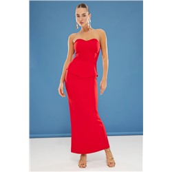 Красный без бретелек Стильный Althete Set TPRSS25AU00005