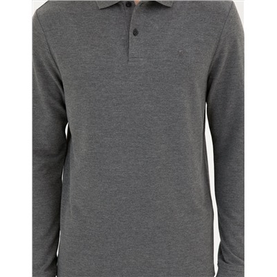 Anthracit melanj Slim Fit Basic Whothirt