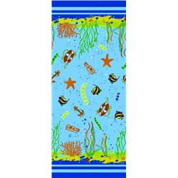 Полотенце вафельное банное  "Море" вид 4 78*150