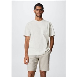 Camiseta algodón bolsillo -  Hombre | MANGO OUTLET España