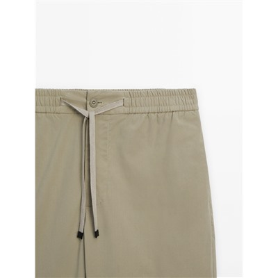 Pantalón popelín jogger fit