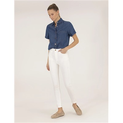Ecru Skinny Fit Canvas брюки