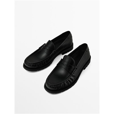 Mocasín piel negro