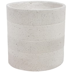 Кашпо Nobilis Marco "Cells grey Cylinder" (файберклэй), D39хH39 см