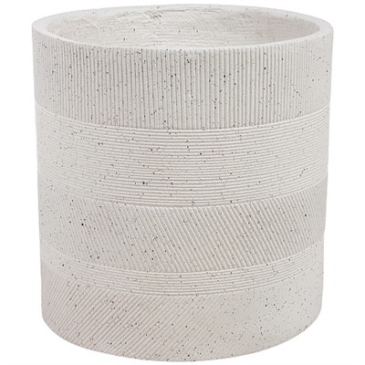 Кашпо Nobilis Marco "Cells grey Cylinder" (файберклэй), D39хH39 см