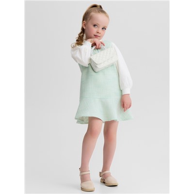 Сарафан для девочки, MINAKU :Party Dress, цвет зеленый, рост 110 см