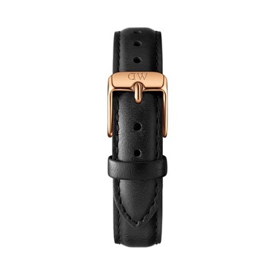 Reloj de cuarzo de piel y chapado en oro rosa Petite Sheffield RG