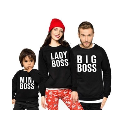 Комплект семейных свитшотов "Boss"
