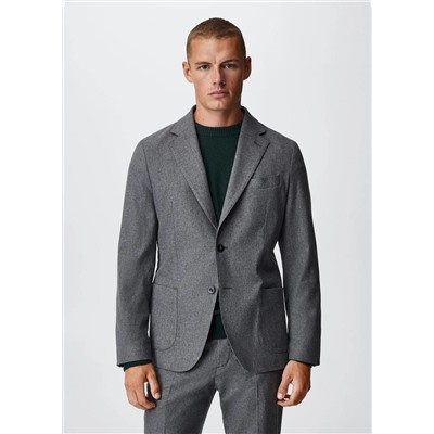 Americana traje lana -  Hombre | MANGO OUTLET España
