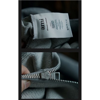 Женская теплая толстовка  💋Am*i 100% хлопок  🟠черный цвет S M 🟠синий S M L Вес ок. 0,85 кг