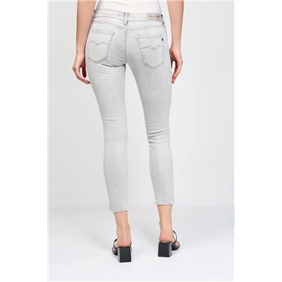 Pantalón skinny fit Luz Ankle Zip - Gris