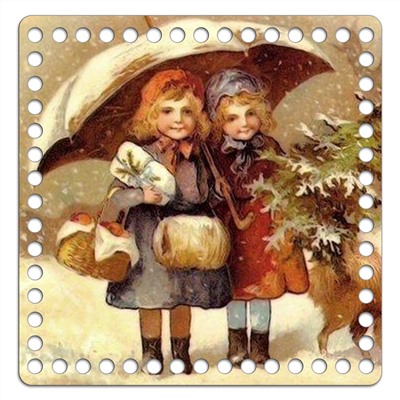 Квадрат 20 см. Винтаж 26