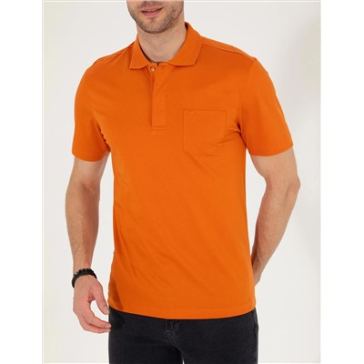 Коричневый обычный подсадка Polo Yaka Mercerized T -For
