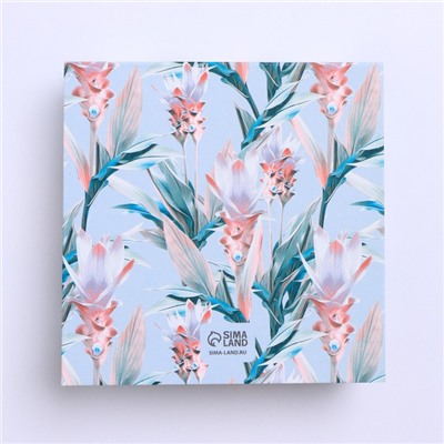 Коробка для печенья, кондитерская упаковка с PVC крышкой, Make your life sweet, 10.5 х 10.5 х 3 см
