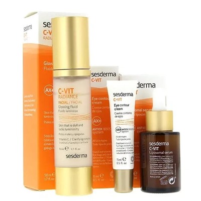 C-Vit Tratamiento Completo Antiedad Fluido + Contorno + Serum