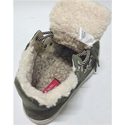 32115-2 хаки Ботинки зима женские (36-41)/9
