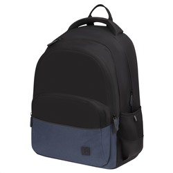 Рюкзак Berlingo U3 "Black-grey" 41*29,5*13см, 2 отделения, 4 кармана, эргономичная спинка